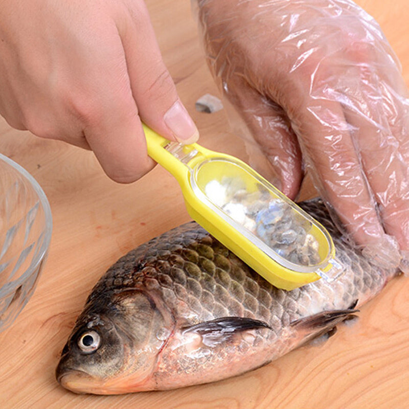 Plastic Kitchen Scale Scraper with Lid
