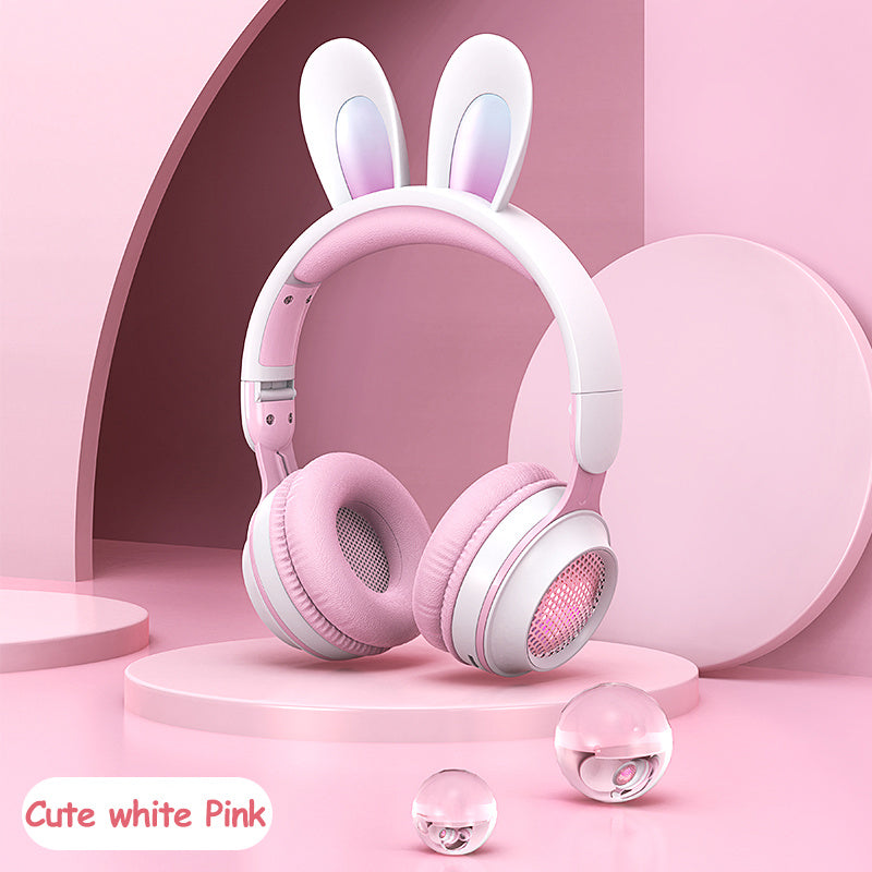 Cute & Bright Rabbit Ear Wireless Headphones