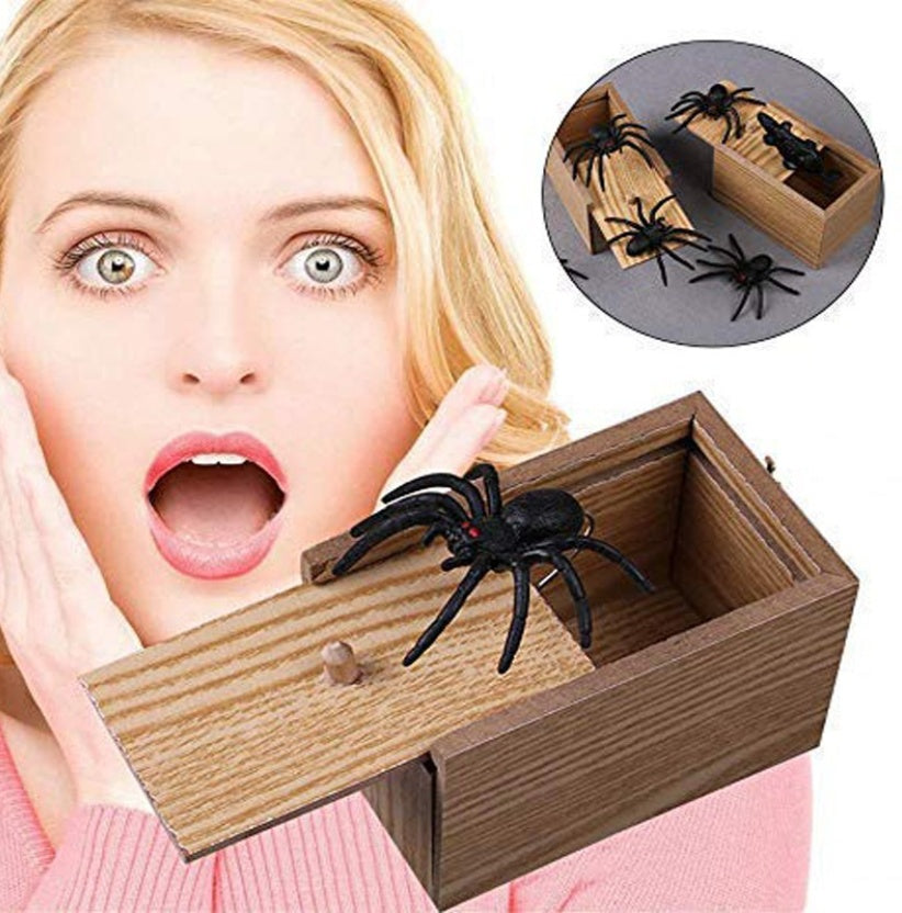 April Fools Wooden Spider Trick Box – Hilarious Gag Gift