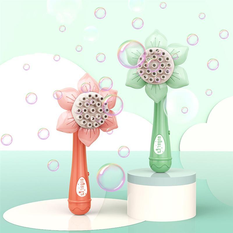 Sunflower-Shaped Electric Bubble Machine