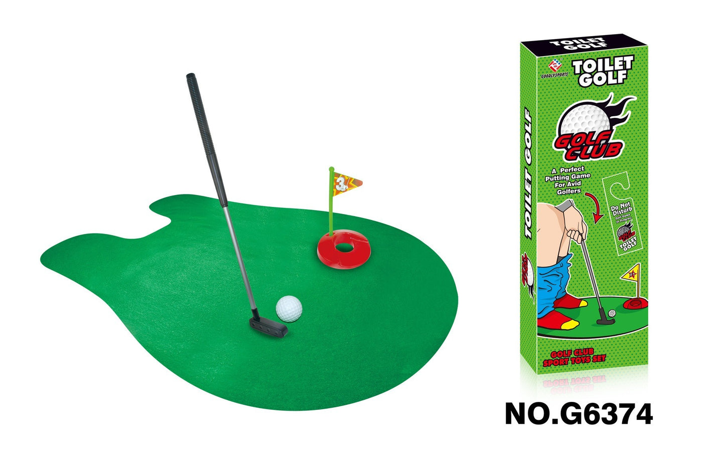 Mini Toilet Golf Set – Fun Leisure Sports Toy
