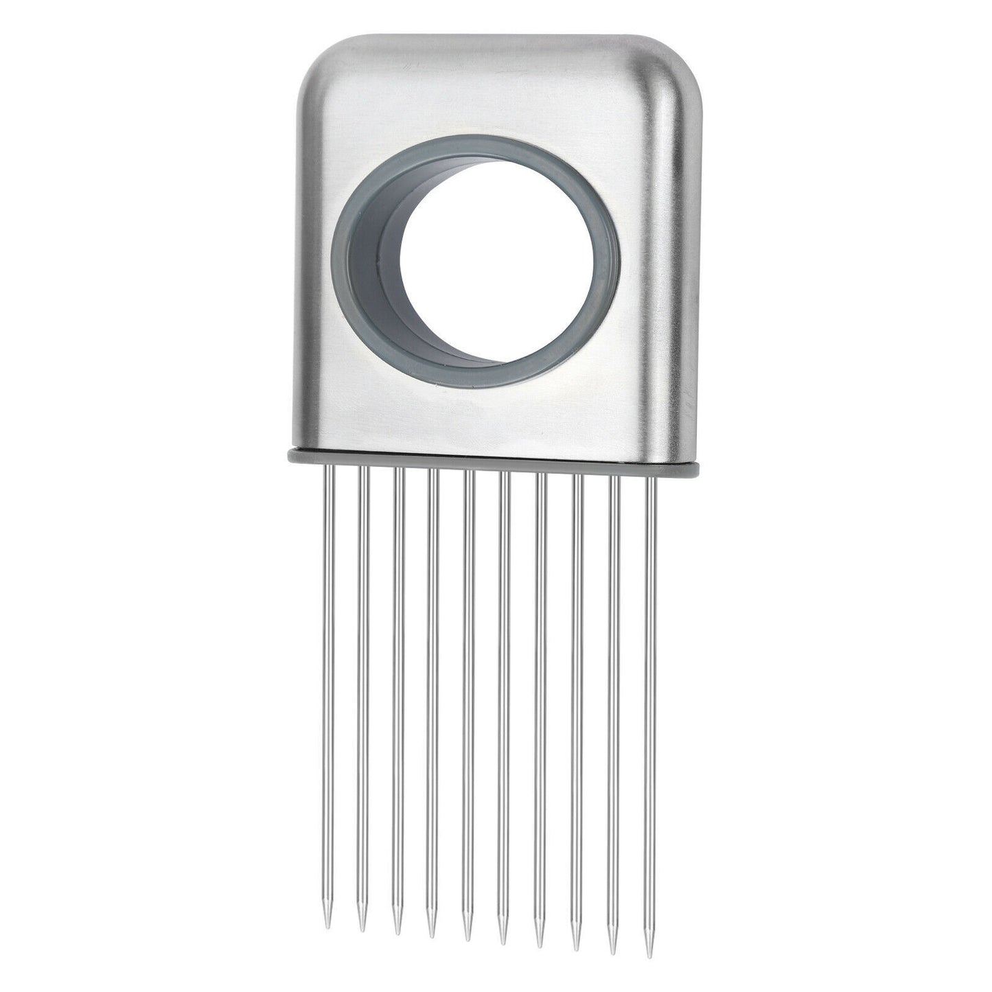 Stainless Steel Onion Holder & Meat Tenderizer – Multi-Purpose Kitchen Tool