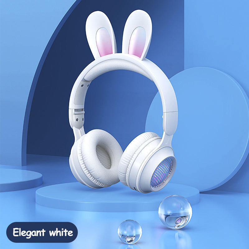 Cute & Bright Rabbit Ear Wireless Headphones
