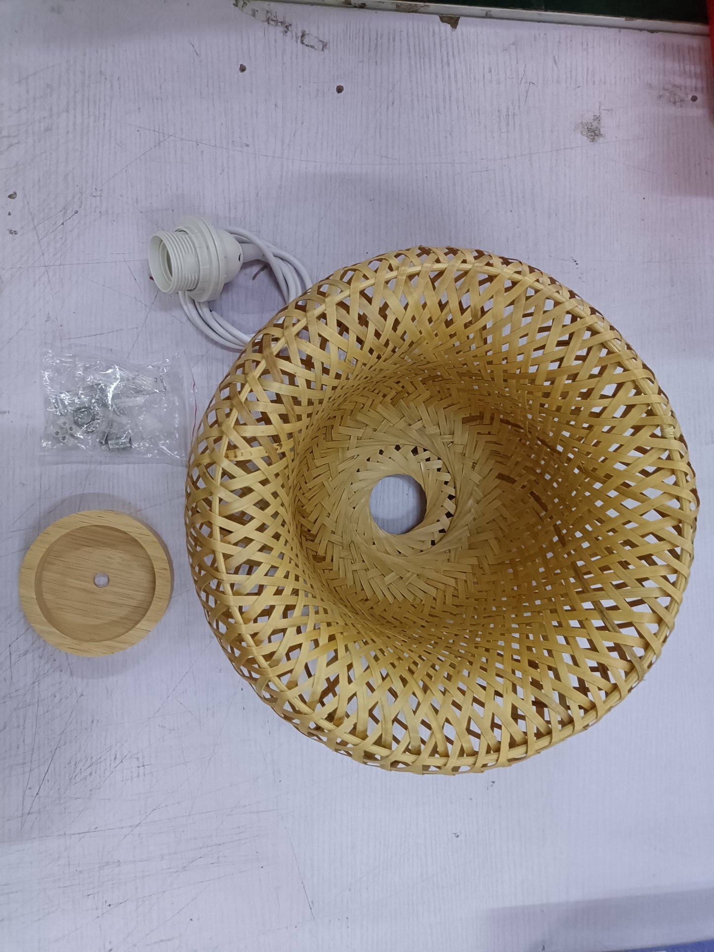 Japanese Style Bamboo Woven Chandelier