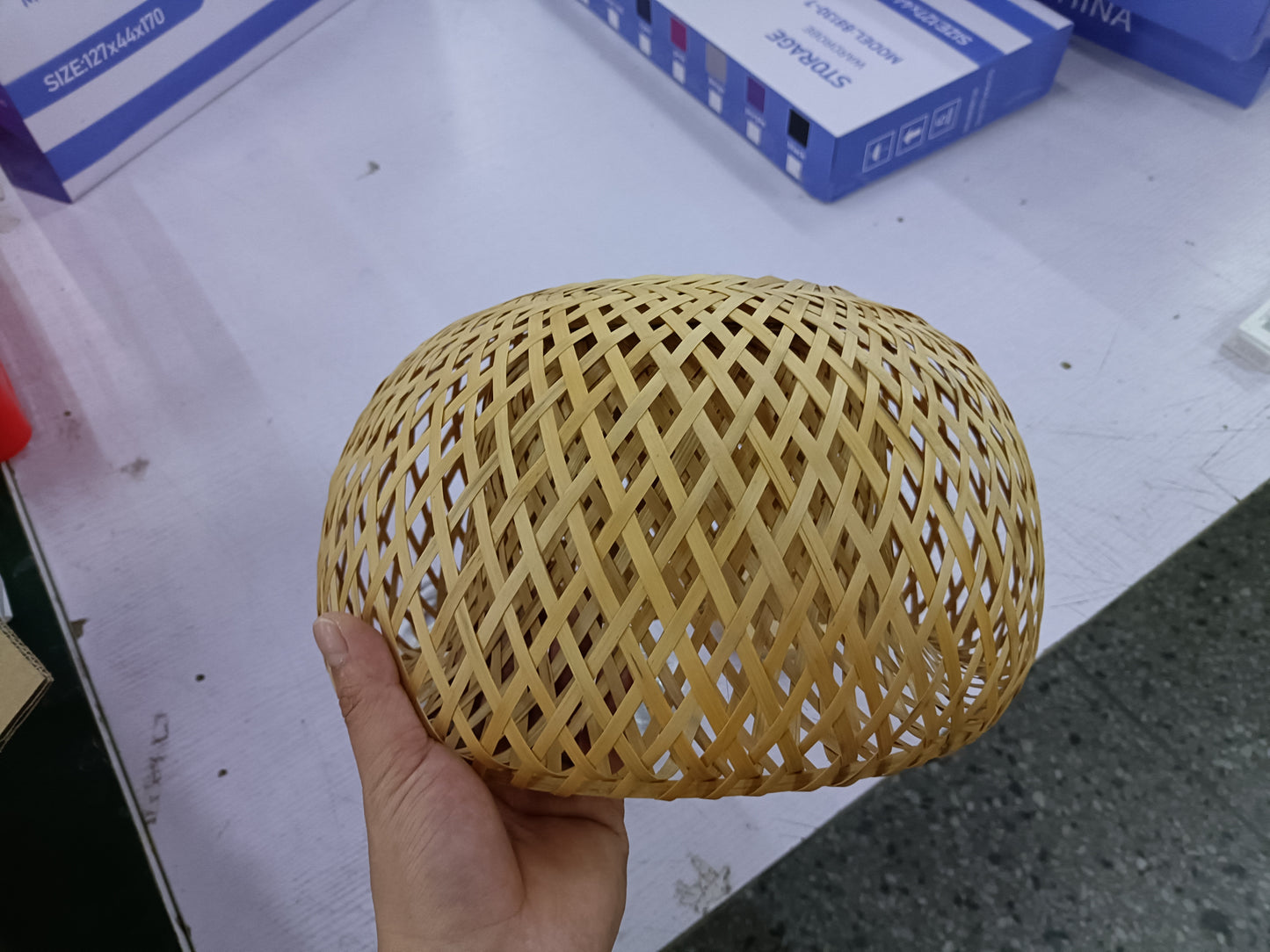 Japanese Style Bamboo Woven Chandelier