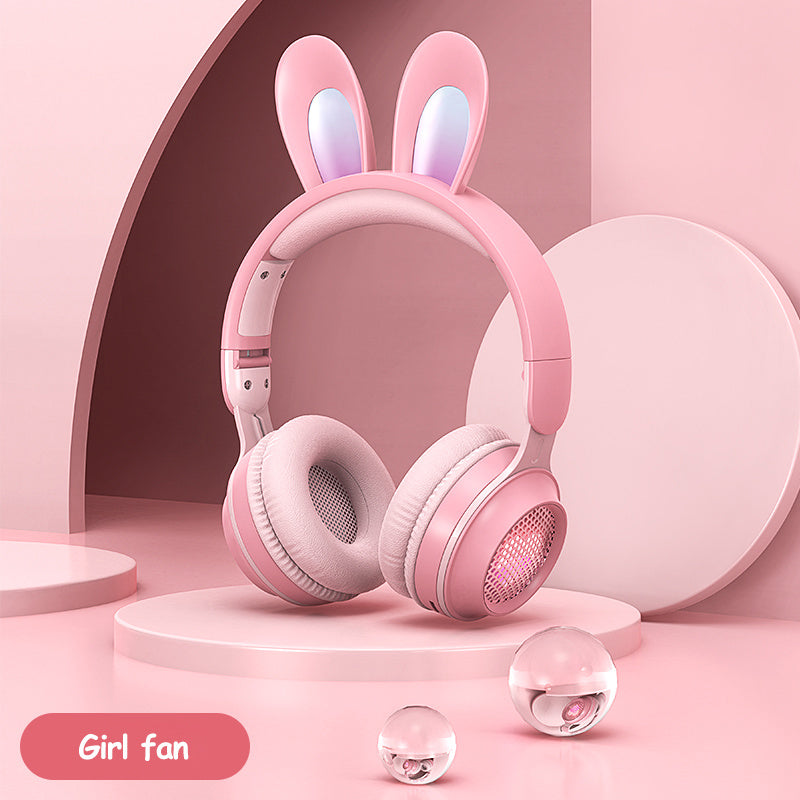 Cute & Bright Rabbit Ear Wireless Headphones