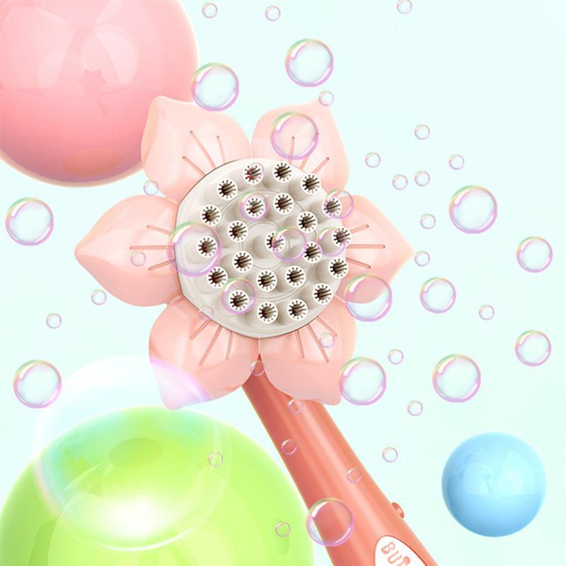 Sunflower-Shaped Electric Bubble Machine