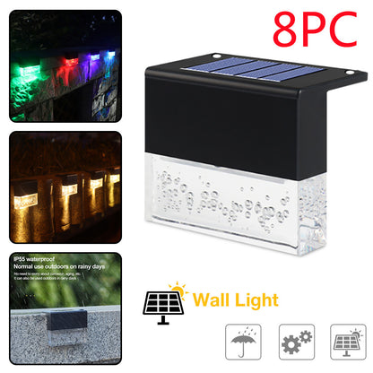Waterproof New RGB LED Solar Fence Light