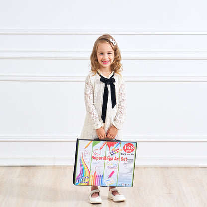 All-in-One Art Supplies Kit – Paintbrushes, Oil Pastels, and Watercolor Pens