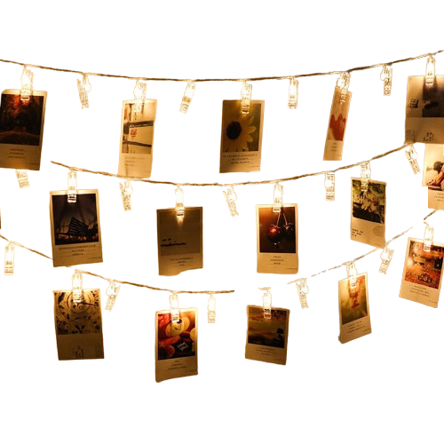 Photo Holder LED String Lights