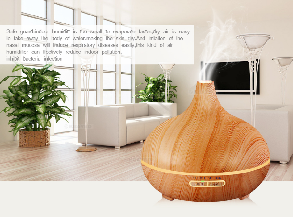 Wood Grain Ultrasonic Aroma Diffuser