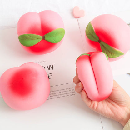 Peach-Shaped Slow Rebound Stress Toy