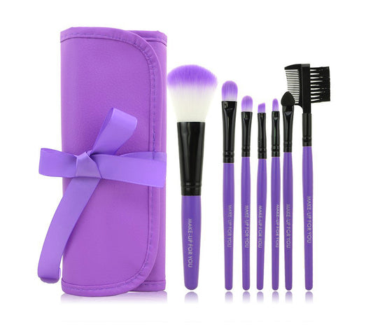 Portable 7-Piece Makeup Brush Set