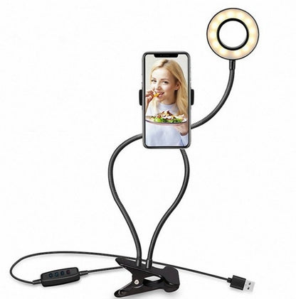 Portable LED Selfie Ring Light with Adjustable Brightness