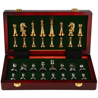 Gold Silver Chess Set: Premium Gift Box