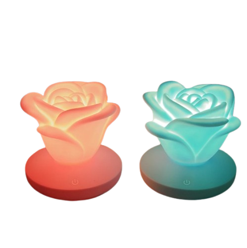Romantic Rose-Shaped Touch Night Lamp