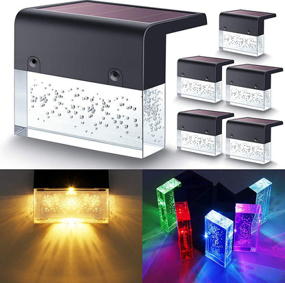 Waterproof New RGB LED Solar Fence Light