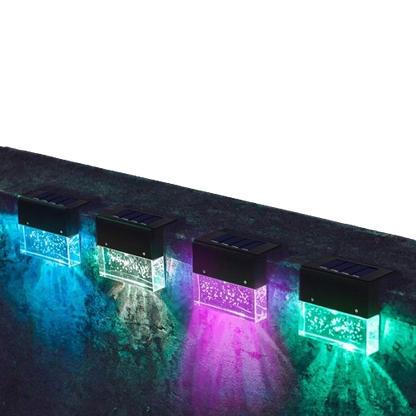Waterproof New RGB LED Solar Fence Light