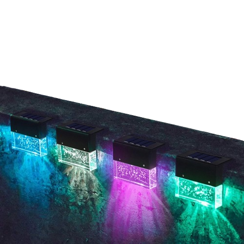 Waterproof New RGB LED Solar Fence Light