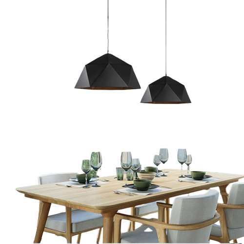 Colorful Geometric Hanging Lamps
