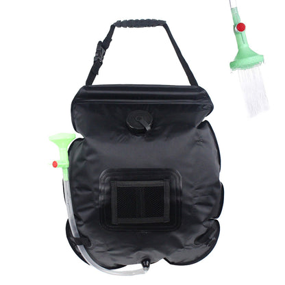 Solar-Powered Outdoor Bath Water Bag – 20L Portable Camping Shower
