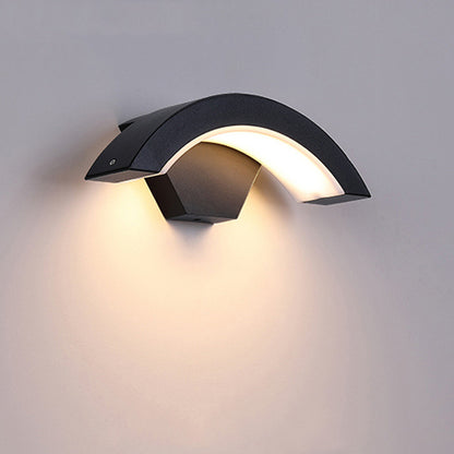 Motion Sensor Curved Wall Lamp