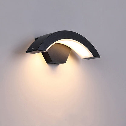 Motion Sensor Curved Wall Lamp