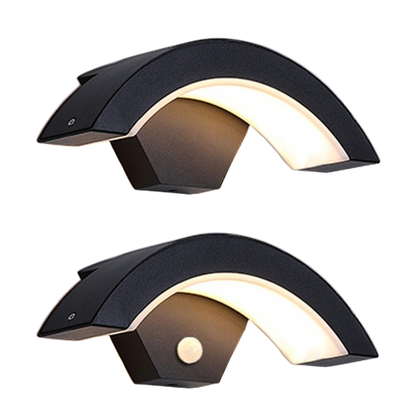 Motion Sensor Curved Wall Lamp