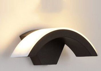 Motion Sensor Curved Wall Lamp