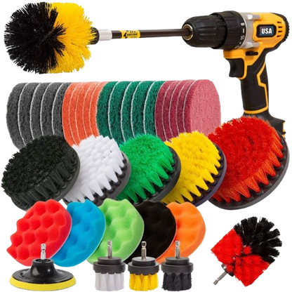 37-Piece Brush Cleaning Combo Set