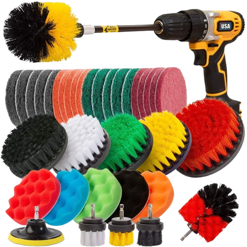 37-Piece Brush Cleaning Combo Set