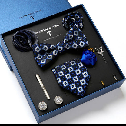 Men's Fashion Tie & Scarf Gift Set