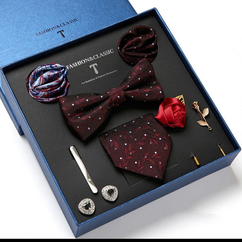 Men's Fashion Tie & Scarf Gift Set