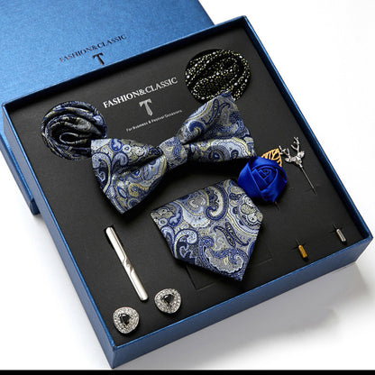 Men's Fashion Tie & Scarf Gift Set