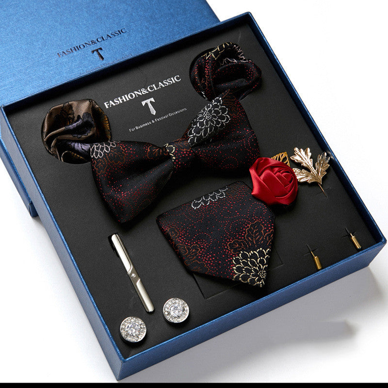 Men's Fashion Tie & Scarf Gift Set