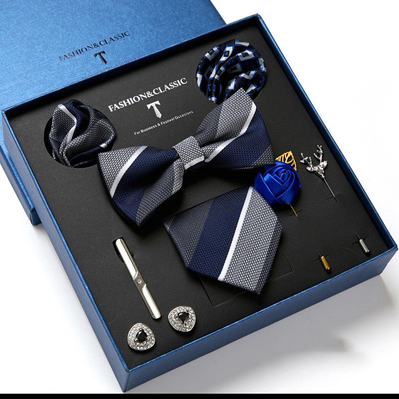 Men's Fashion Tie & Scarf Gift Set