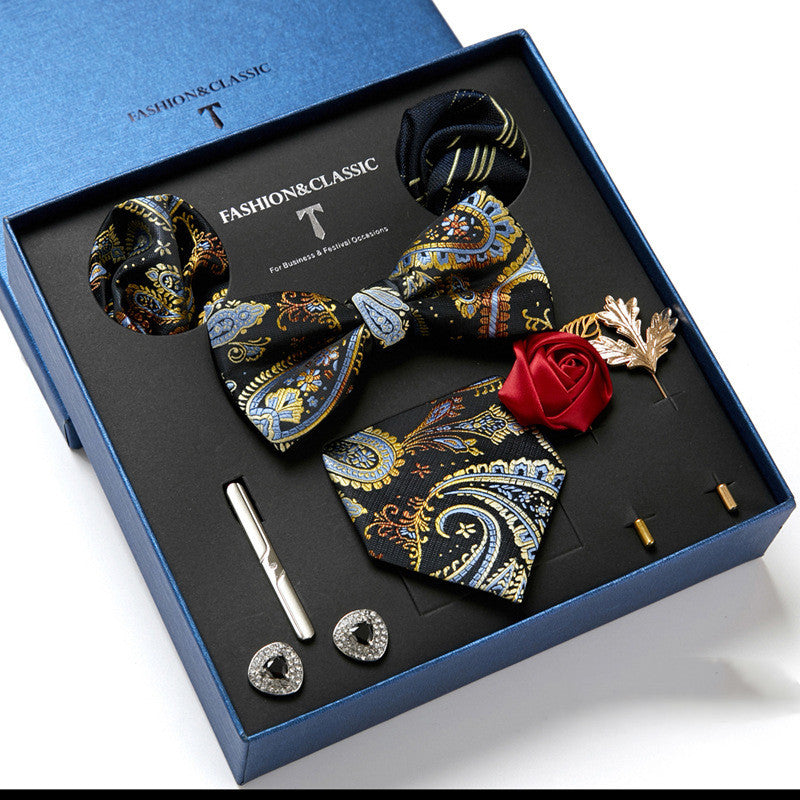 Men's Fashion Tie & Scarf Gift Set