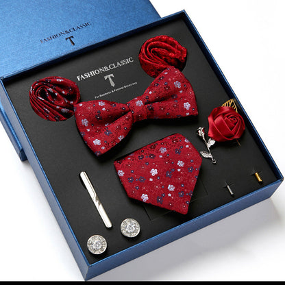 Men's Fashion Tie & Scarf Gift Set