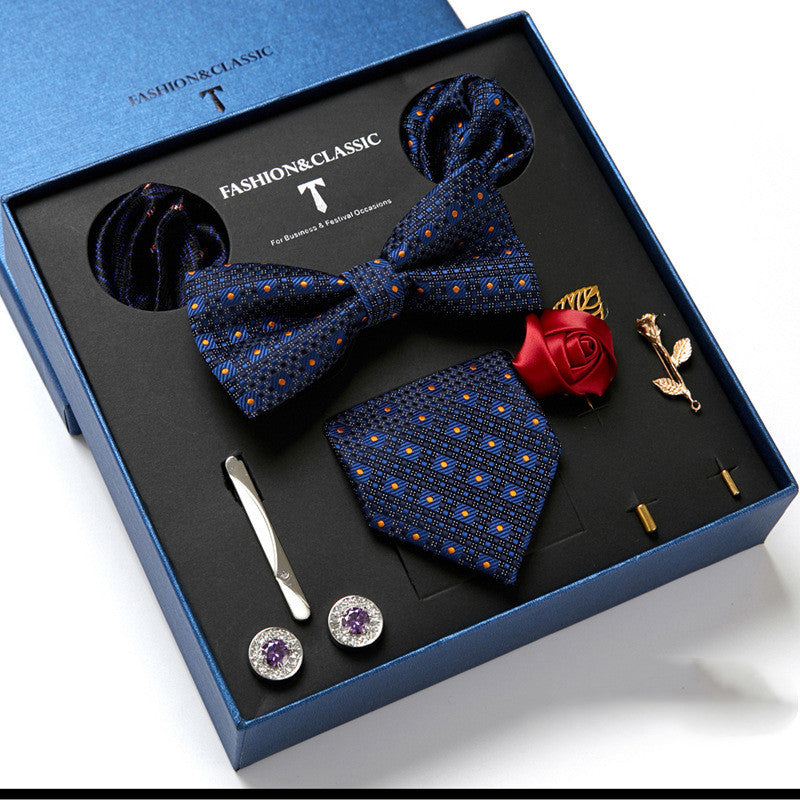 Men's Fashion Tie & Scarf Gift Set