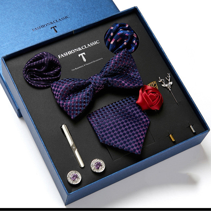 Men's Fashion Tie & Scarf Gift Set