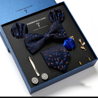 Men's Fashion Tie & Scarf Gift Set