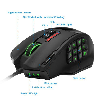 Customizable LED Gaming Mouse