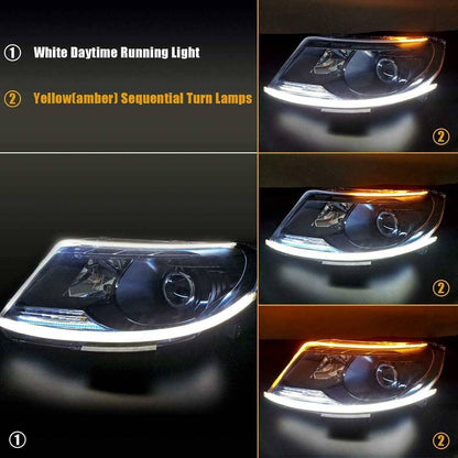2x 60cm Dynamic LED Strip Turn Signal & Daytime Running Lights