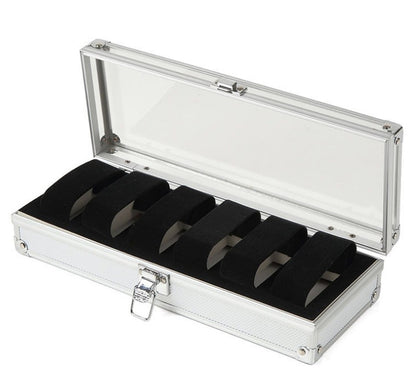 Aluminum Jewelry and Watch Organizer Boxes