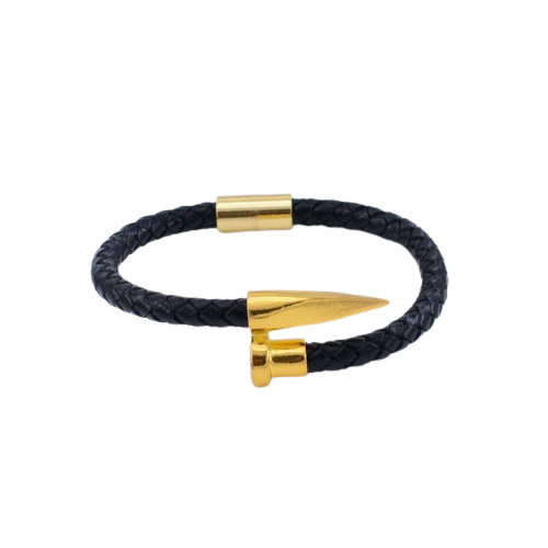 Stylish Leather Bracelet: Magnetic Clasp Gift