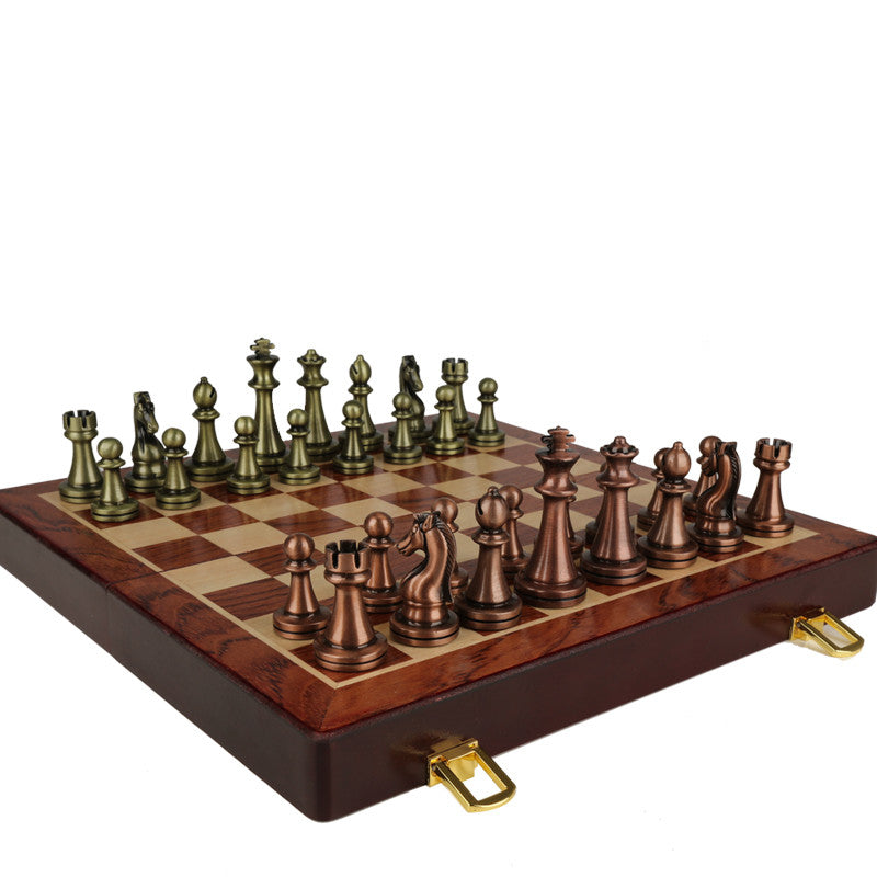 Gold Silver Chess Set: Premium Gift Box