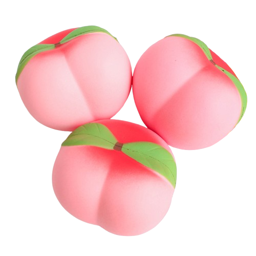 Peach-Shaped Slow Rebound Stress Toy