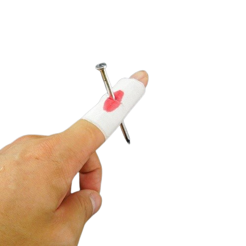 Realistic Nail-in-Finger Prank