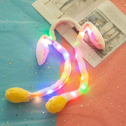 Cute Rabbit Ear Plush Headband – Soft & Adorable Accessory