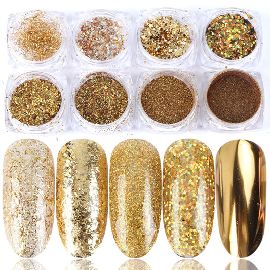 8-Box Glitter Nail Art Set